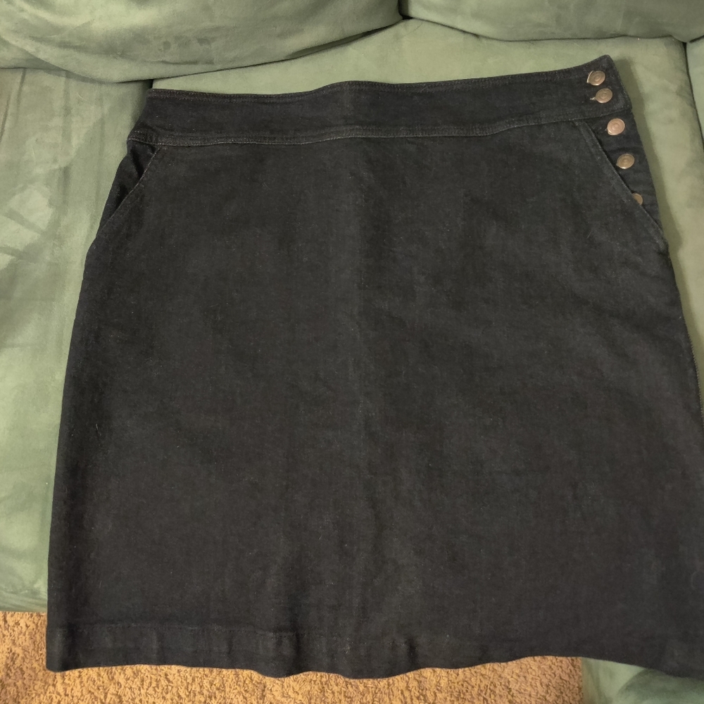 Denim pencil skirt
